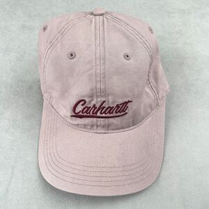 Carhartt Hat Cap Strap Back Pink OS Embroidered Canvas‎ Unisex Casual Workwear